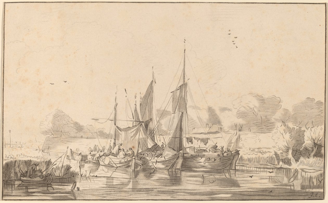 乌得勒支的运河，1771年，1787年出版。 作者 伯恩哈德·施洛德