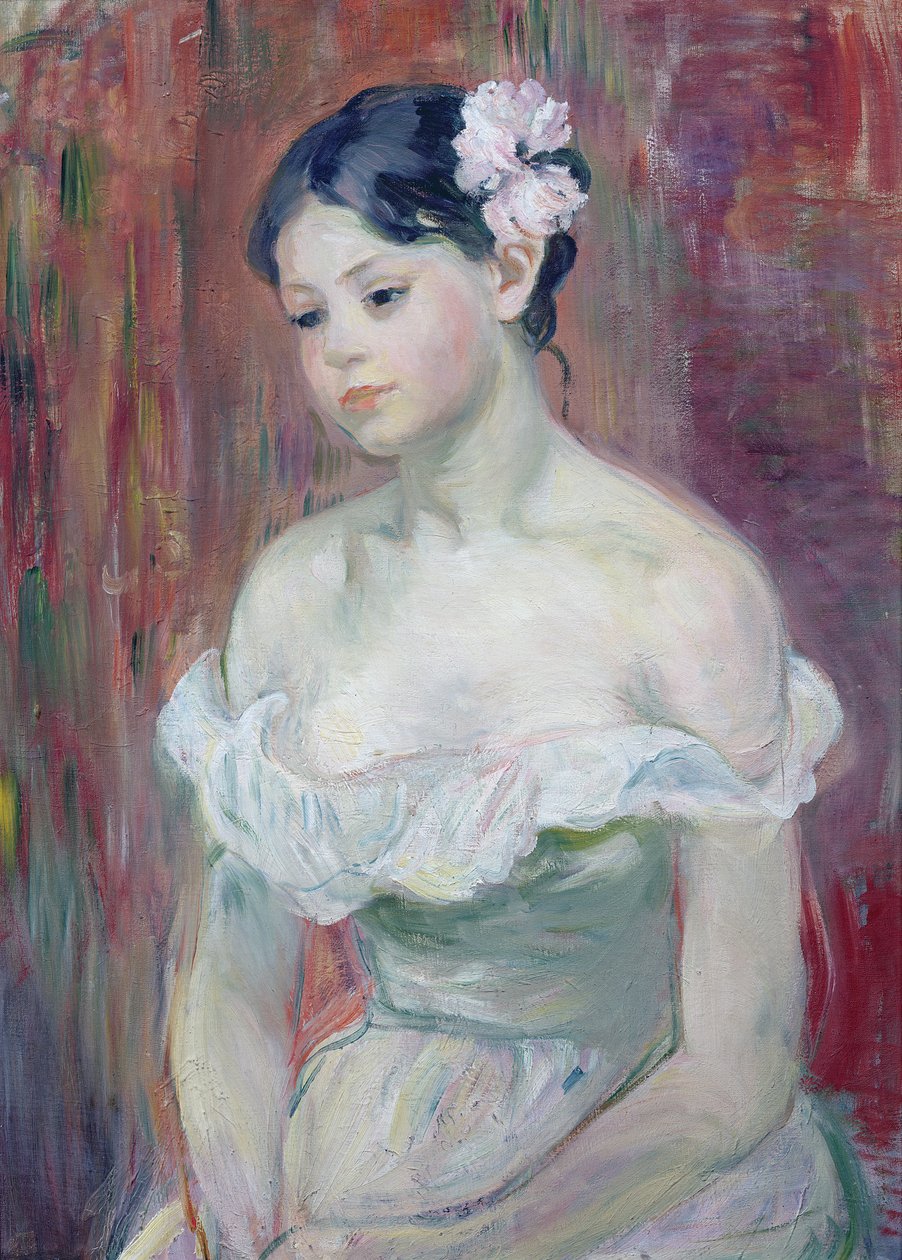 一个年轻女孩，1893年 作者 贝特·莫里索（Berthe Morisot）