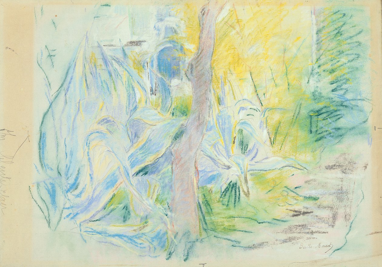 1889年Villa Ratti的芦荟（纸上粉彩） 作者 贝特·莫里索（Berthe Morisot）