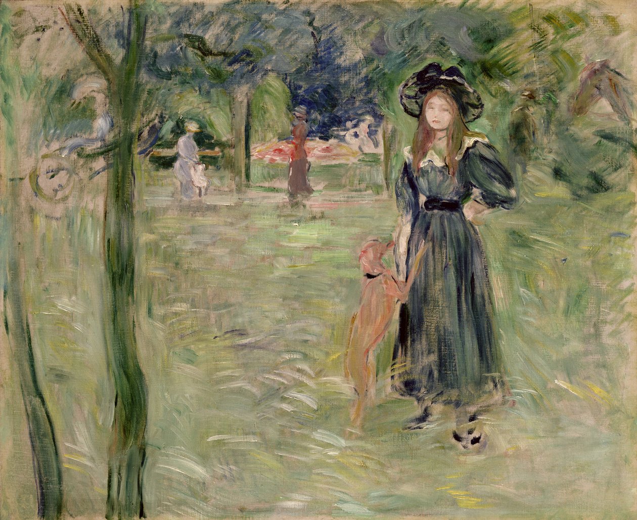 Bois de Boulogne，1893年 作者 贝特·莫里索（Berthe Morisot）