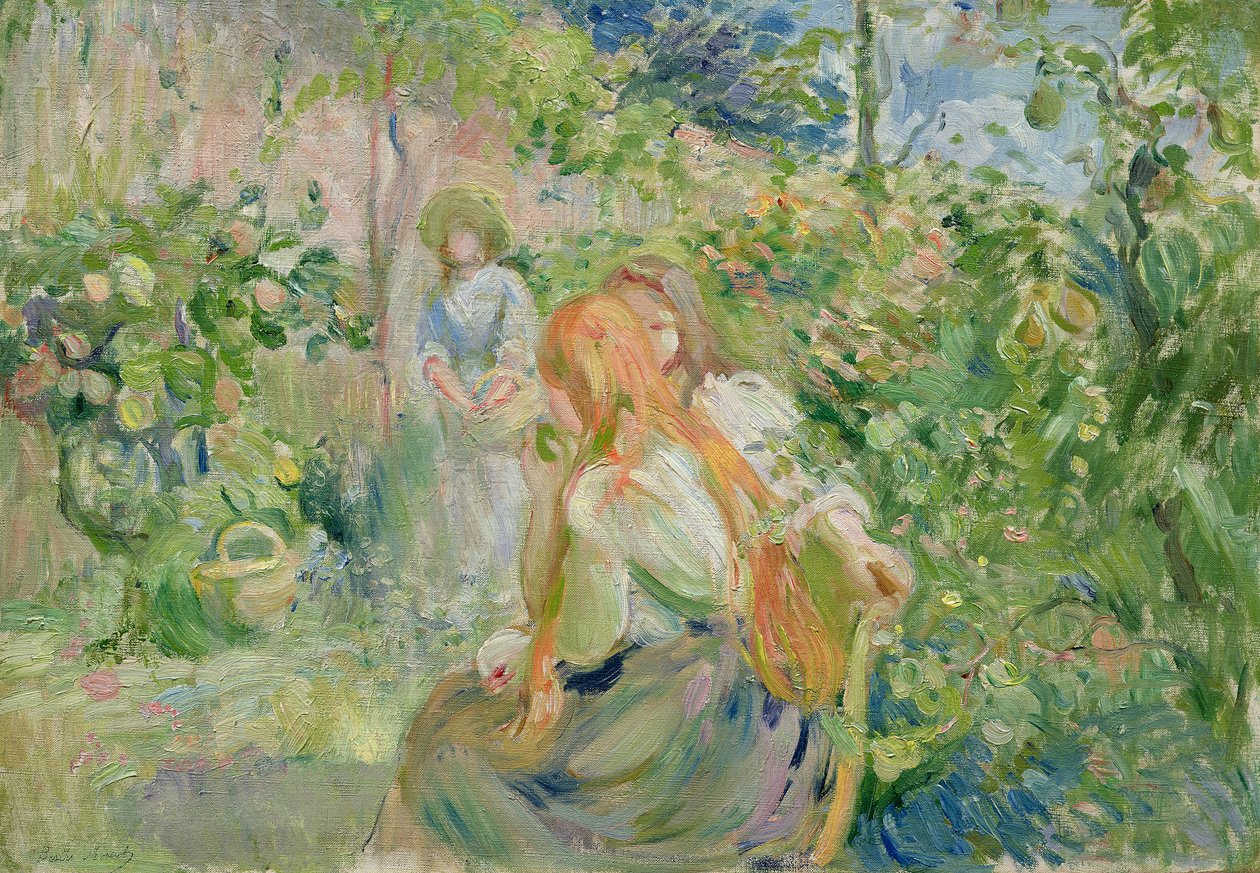 在罗奇板块的花园，1894年 作者 贝特·莫里索（Berthe Morisot）