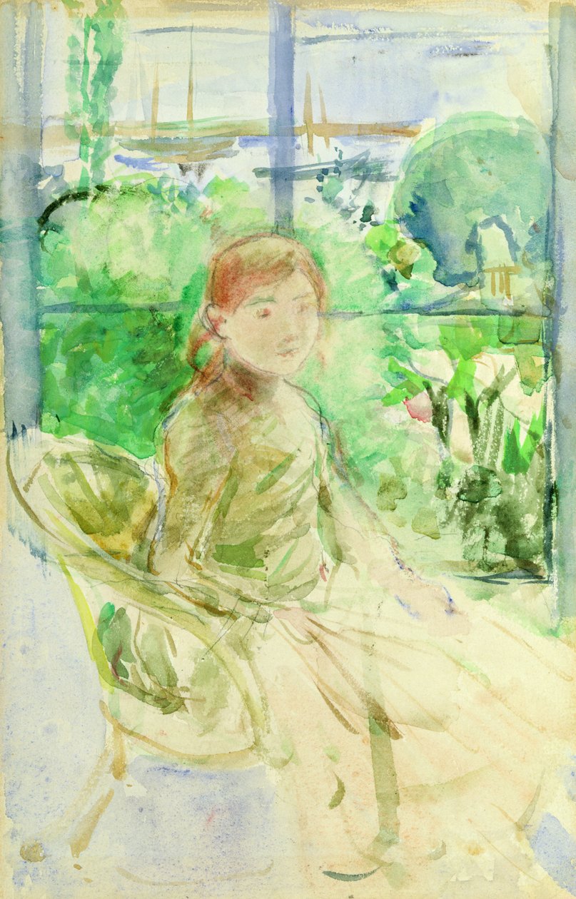 内部的一个小屋，1886年 作者 贝特·莫里索（Berthe Morisot）