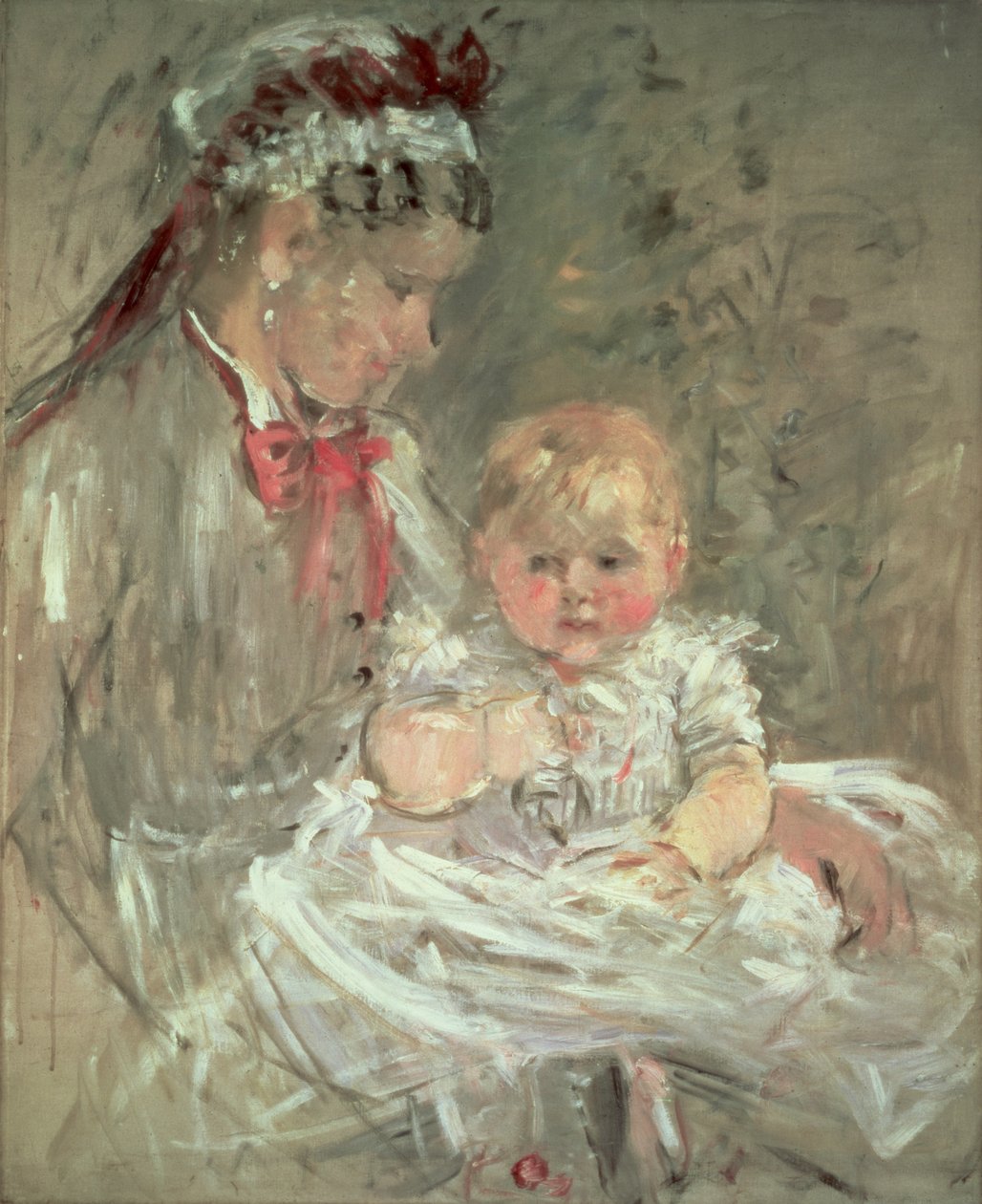 朱莉马奈和她的护士 作者 贝特·莫里索（Berthe Morisot）