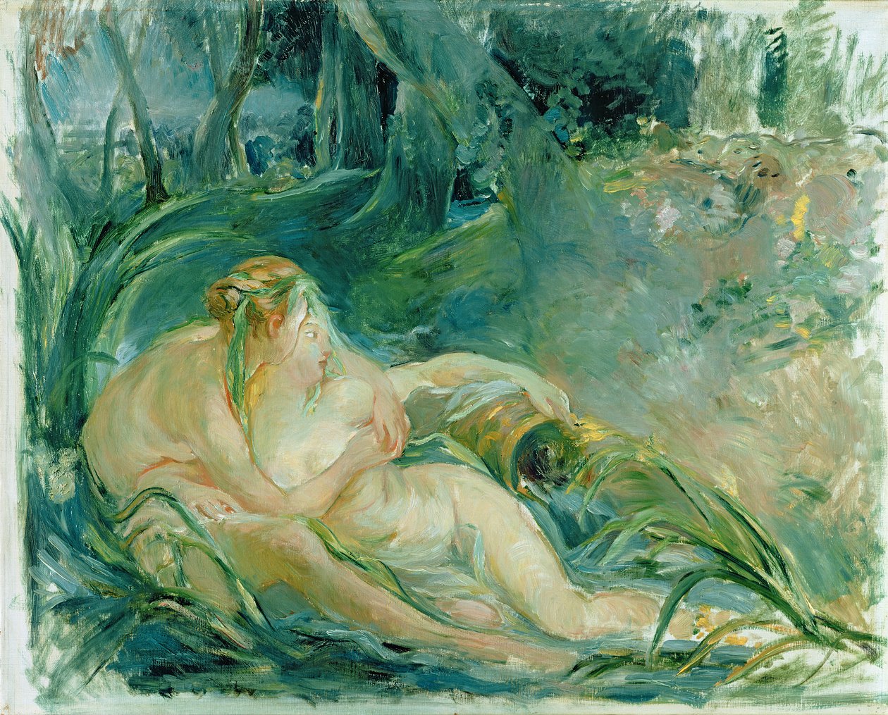 在鲍彻的一幅画后，木星和卡利斯托 作者 贝特·莫里索（Berthe Morisot）