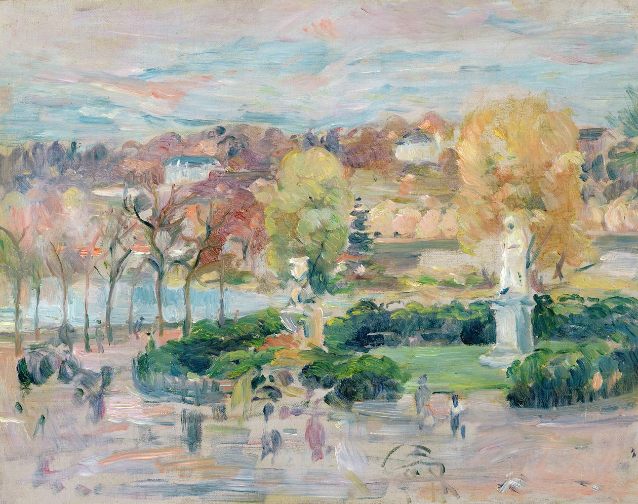 景观在1892年的图尔 作者 贝特·莫里索（Berthe Morisot）