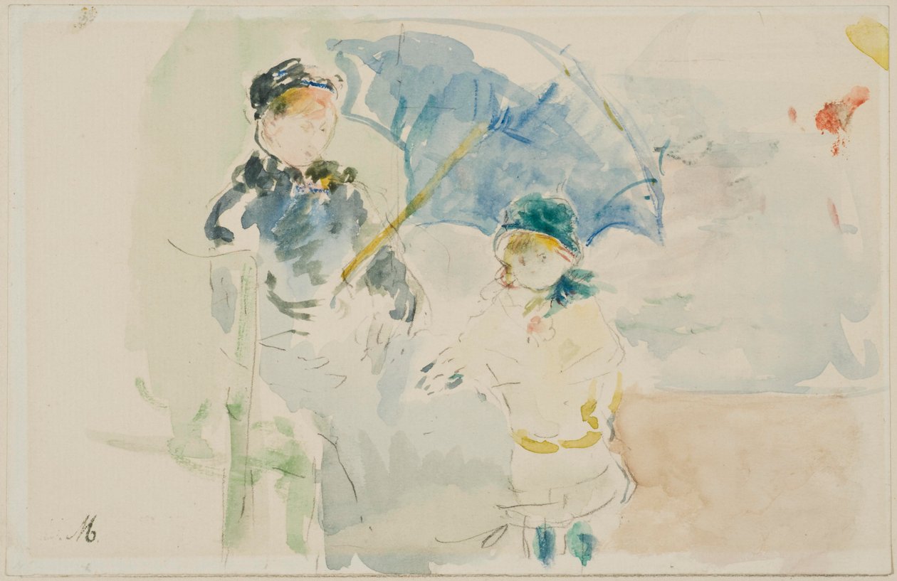 漂亮的海滩 作者 贝特·莫里索（Berthe Morisot）