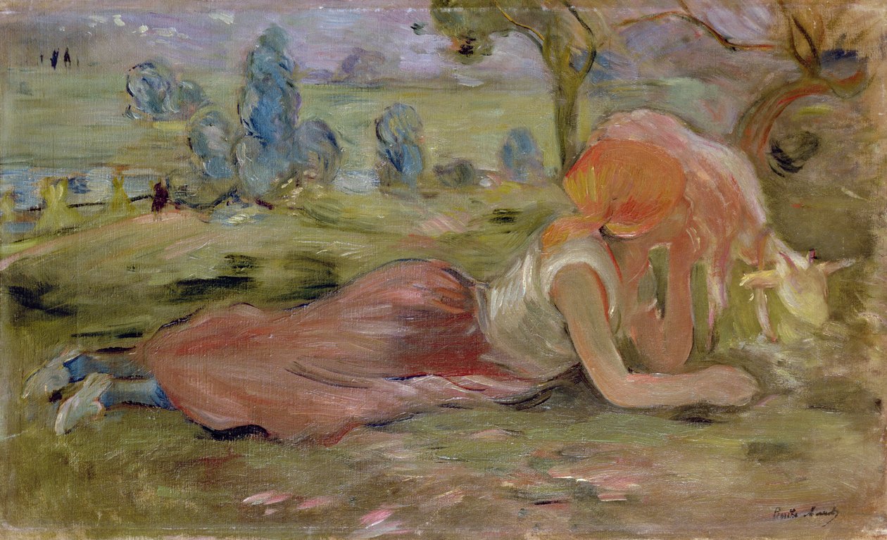 牧羊人，1891年 作者 贝特·莫里索（Berthe Morisot）