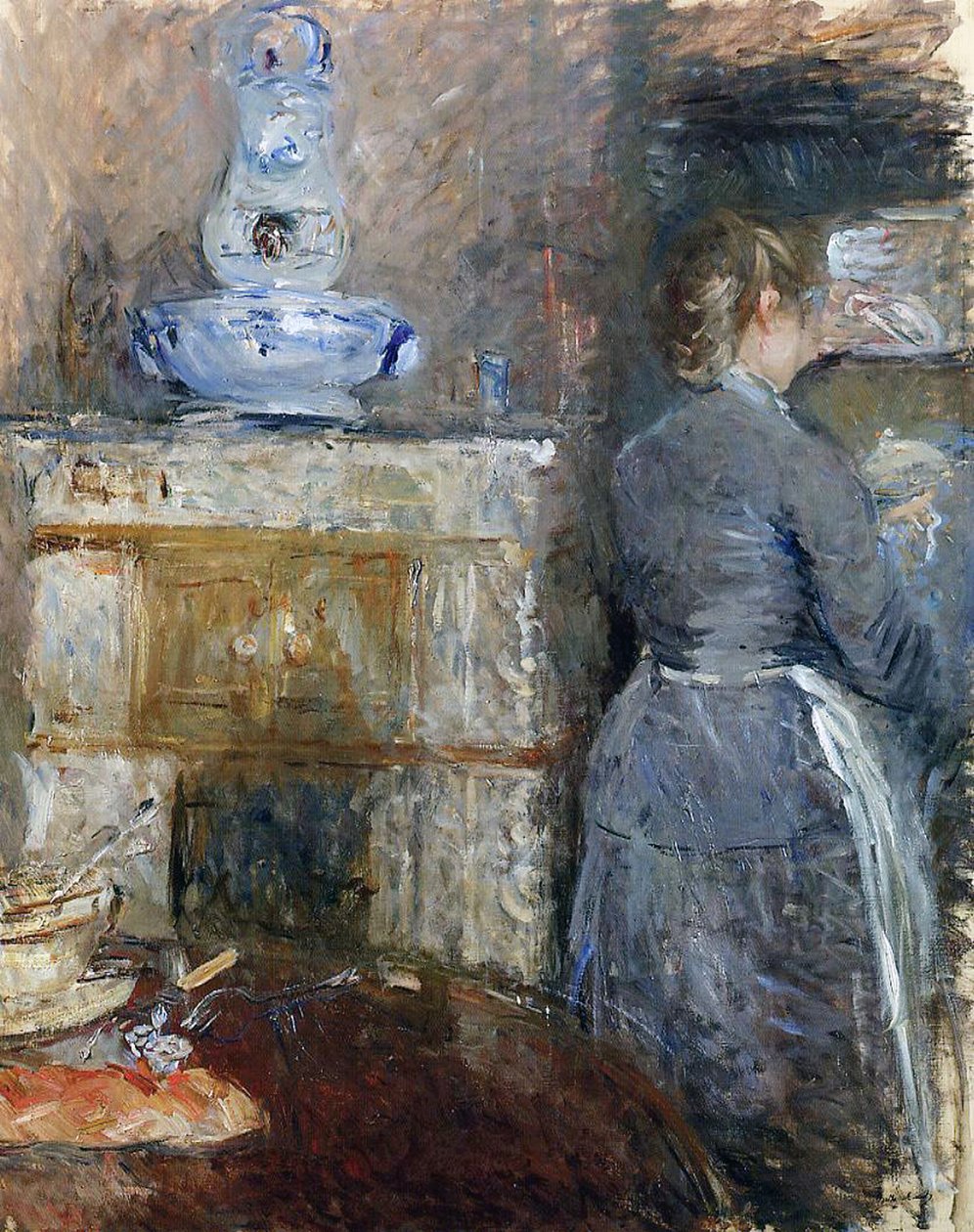 Rouart的餐厅，1880年 作者 贝特·莫里索（Berthe Morisot）