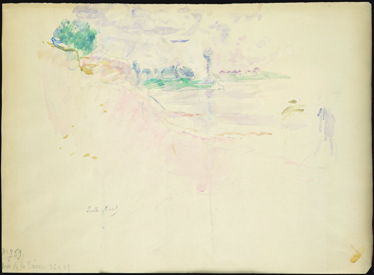 卢瓦尔河岸，1887年 作者 贝特·莫里索（Berthe Morisot）