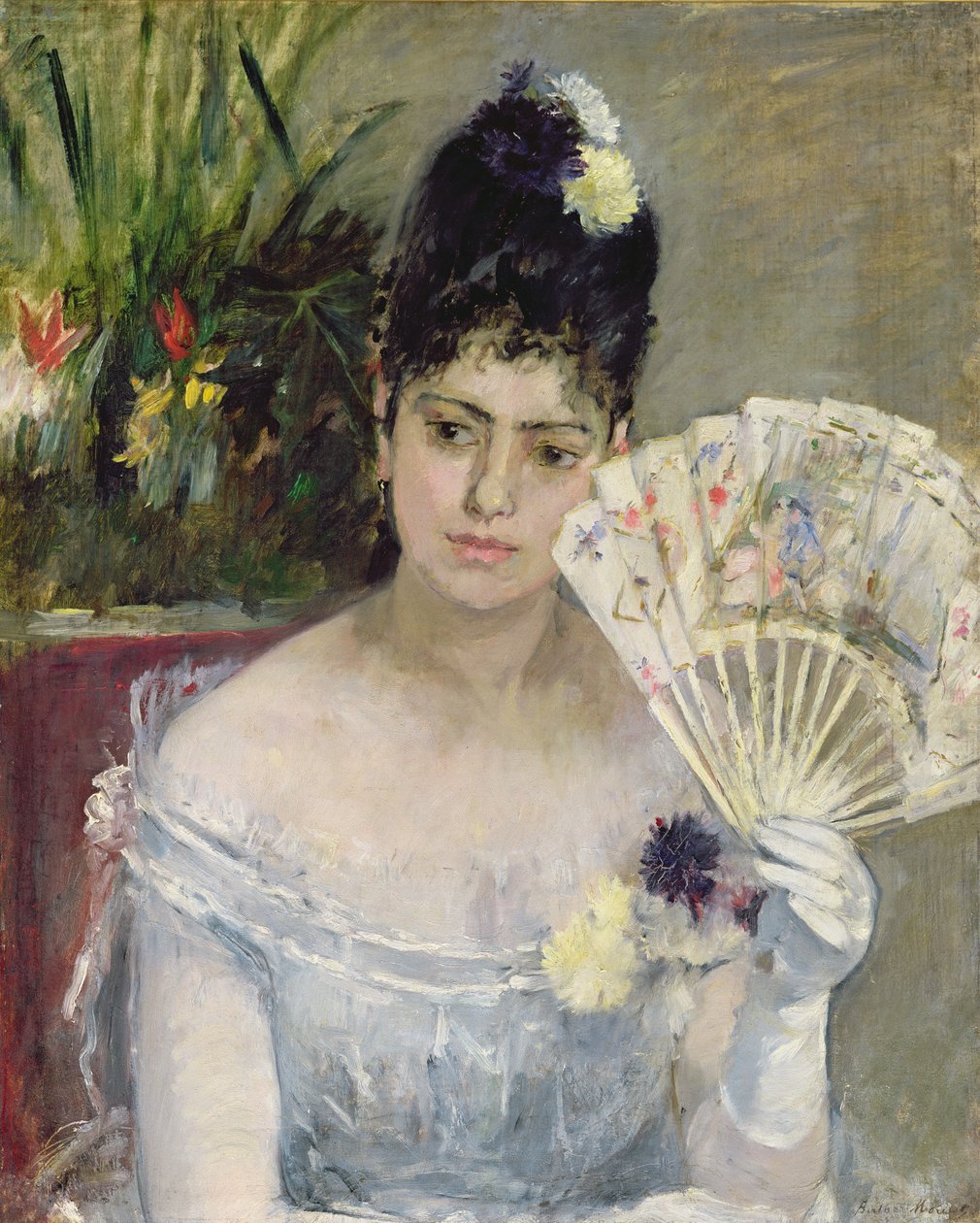舞会上 作者 贝特·莫里索（Berthe Morisot）