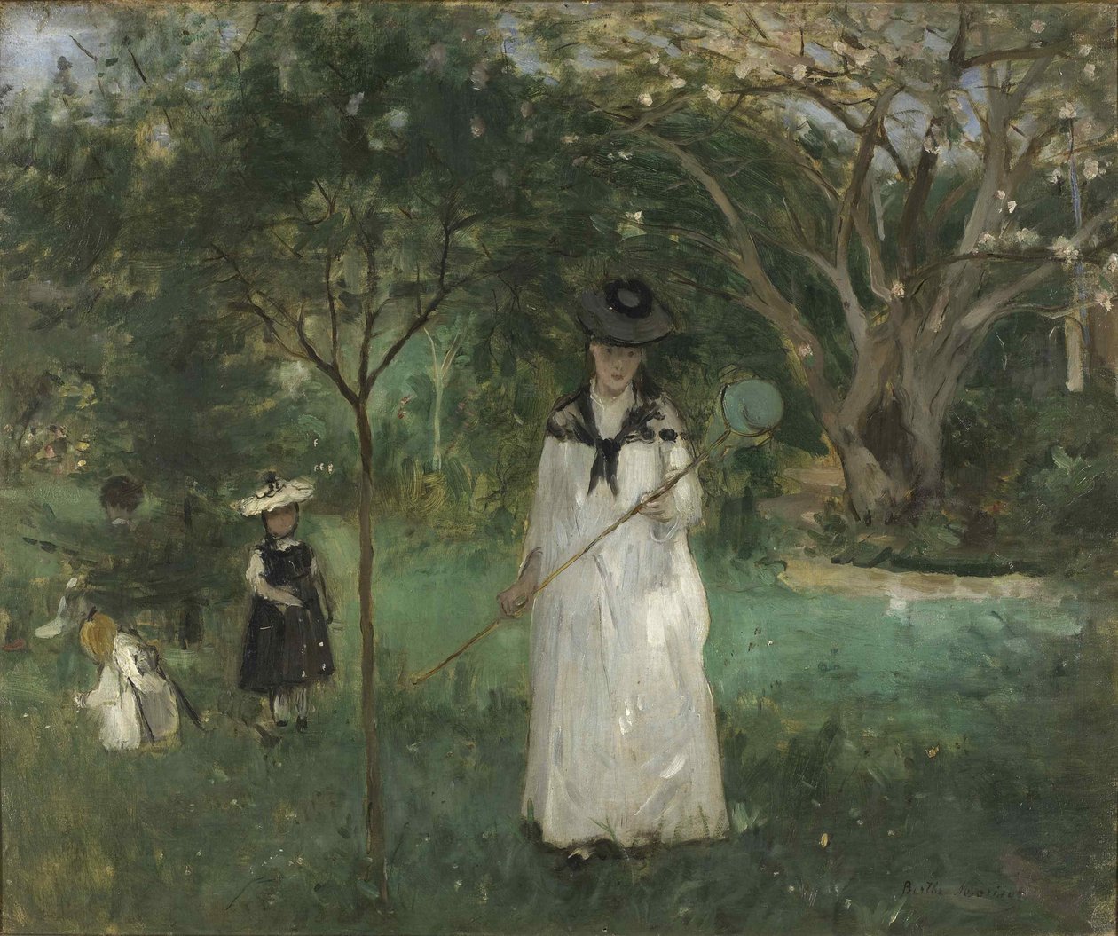 蝴蝶狩猎，1874年。 作者 贝特·莫里索（Berthe Morisot）