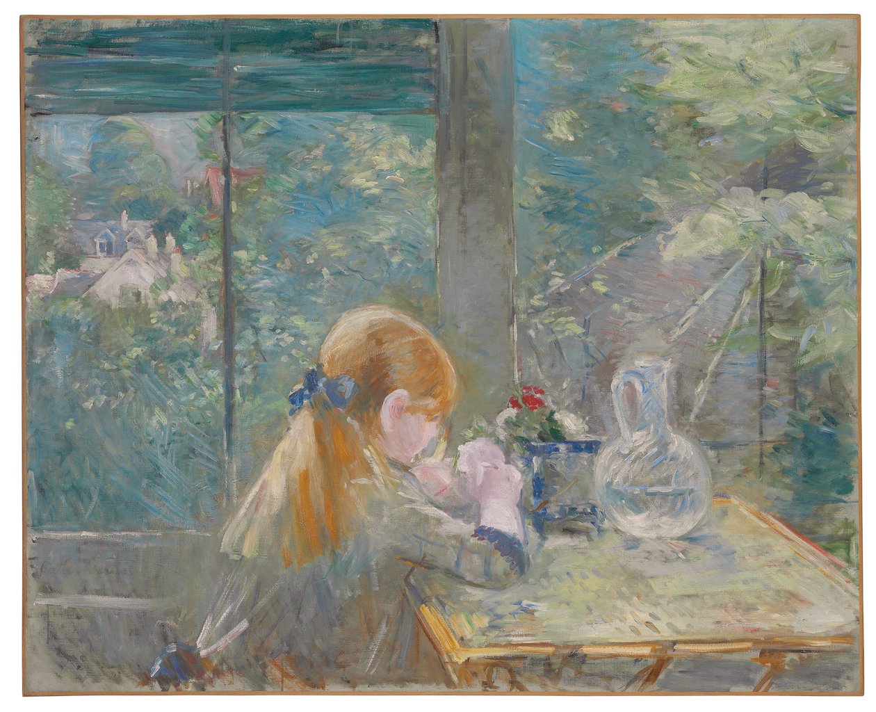 在音乐学院，1884年 作者 贝特·莫里索（Berthe Morisot）