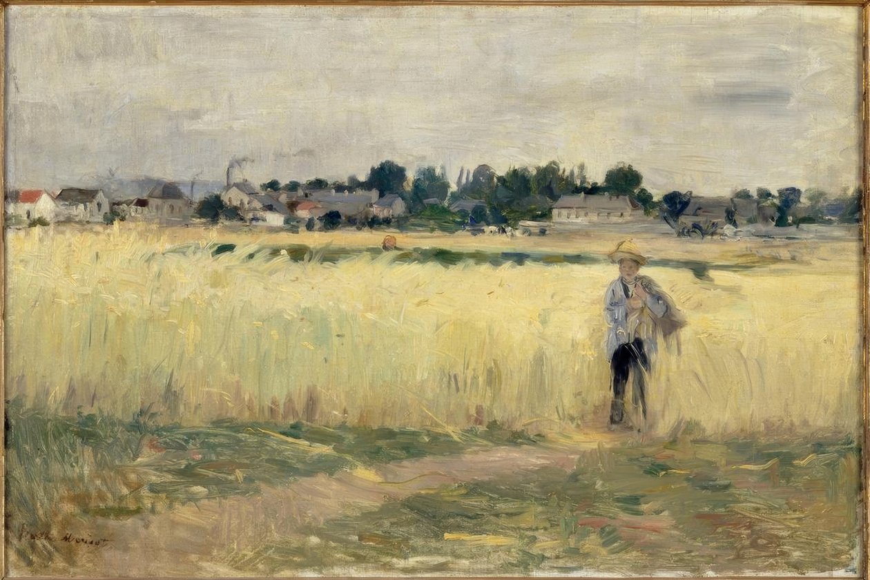 在Gennevilliers的小麦中 作者 贝特·莫里索（Berthe Morisot）