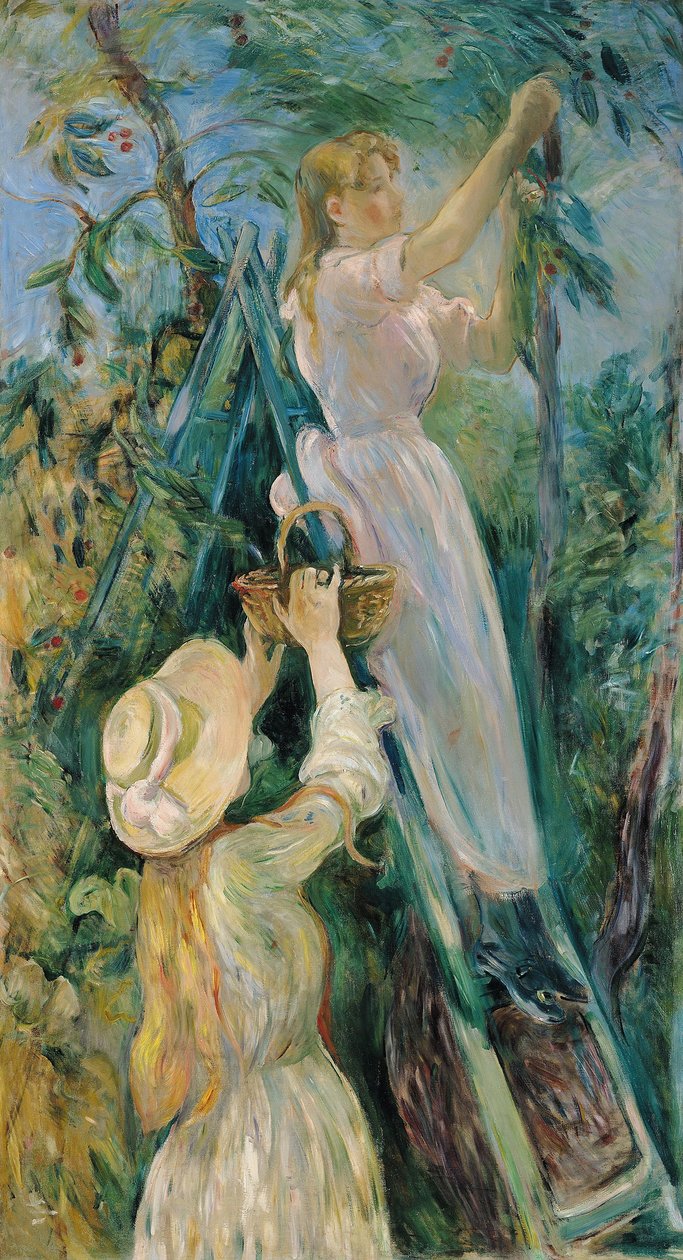 法语  Cerisier 作者 贝特·莫里索（Berthe Morisot）