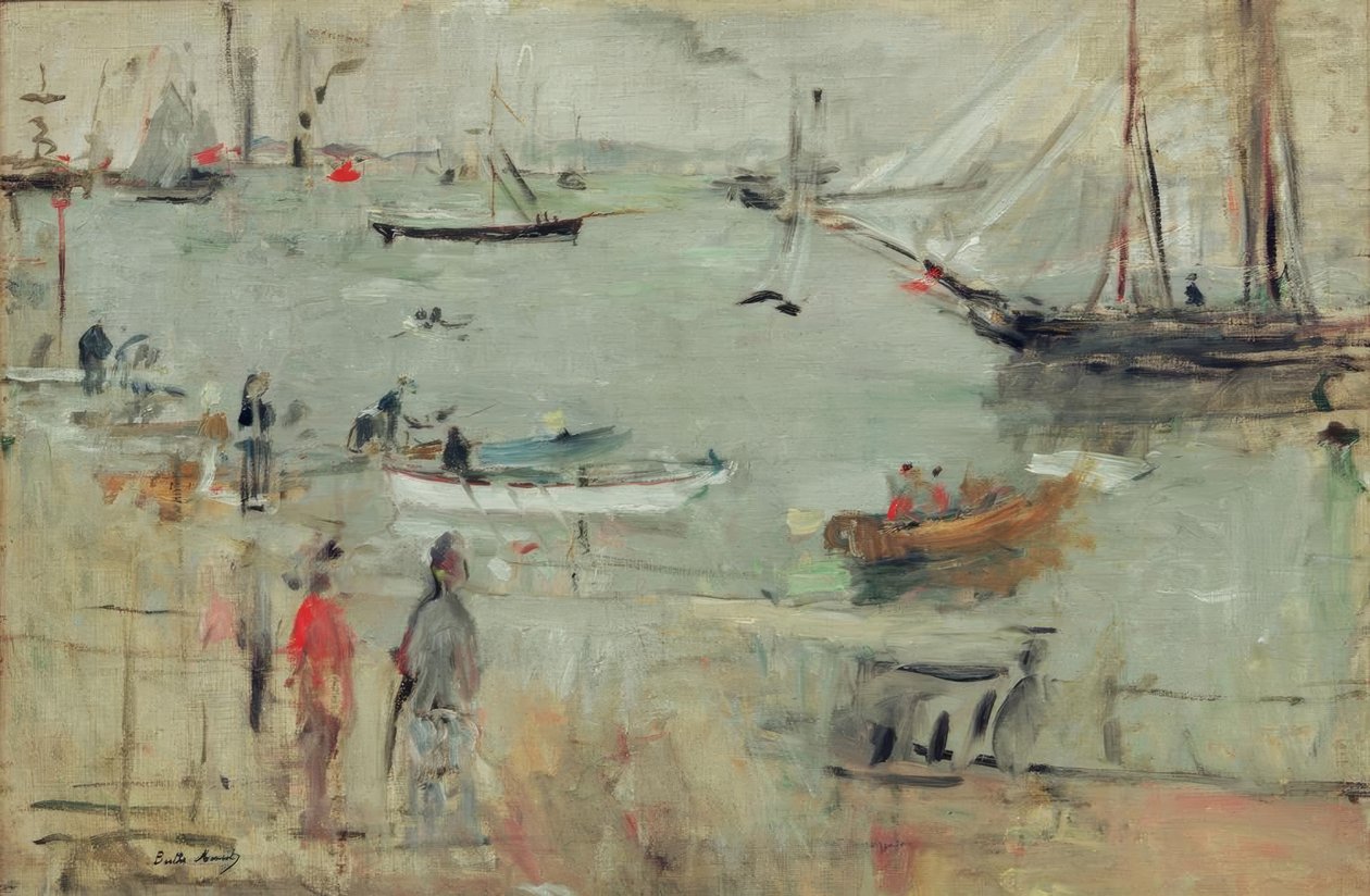 怀特岛Hafenszene 作者 贝特·莫里索（Berthe Morisot）