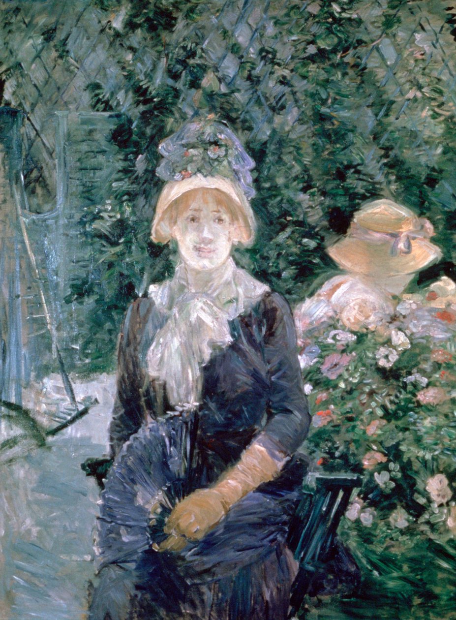在花园里，1883年 作者 贝特·莫里索（Berthe Morisot）
