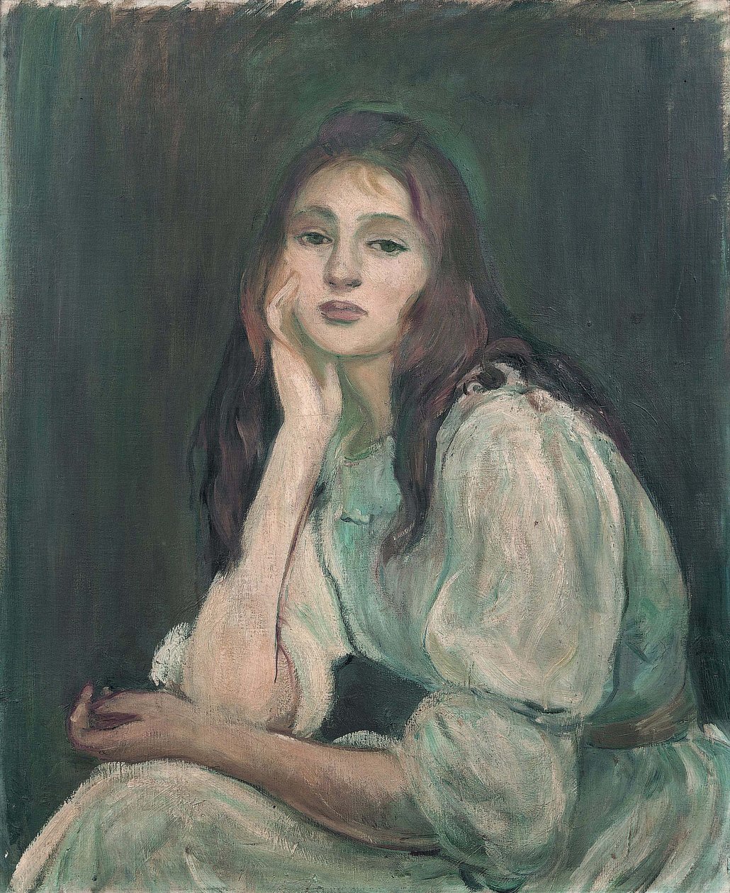 朱莉白日梦梦想朱莉，1894年 作者 贝特·莫里索（Berthe Morisot）