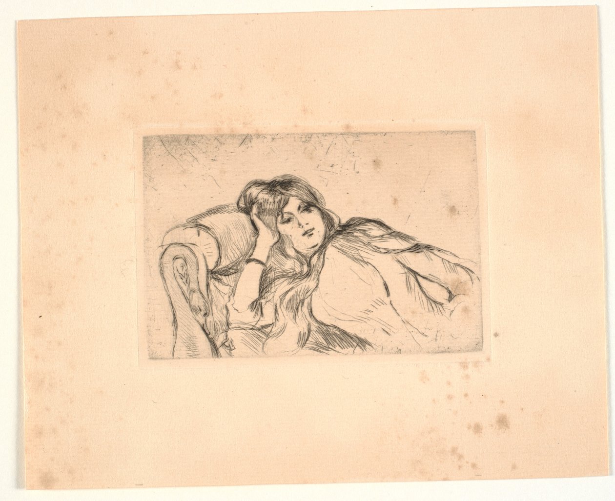 躺在沙发上的女人 (Jeanne-Marie) 作者 贝特·莫里索（Berthe Morisot）