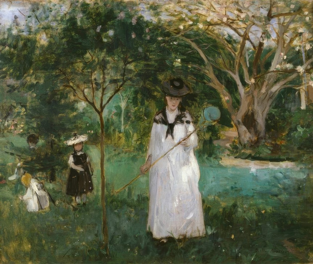 猎蝴蝶 作者 贝特·莫里索（Berthe Morisot）