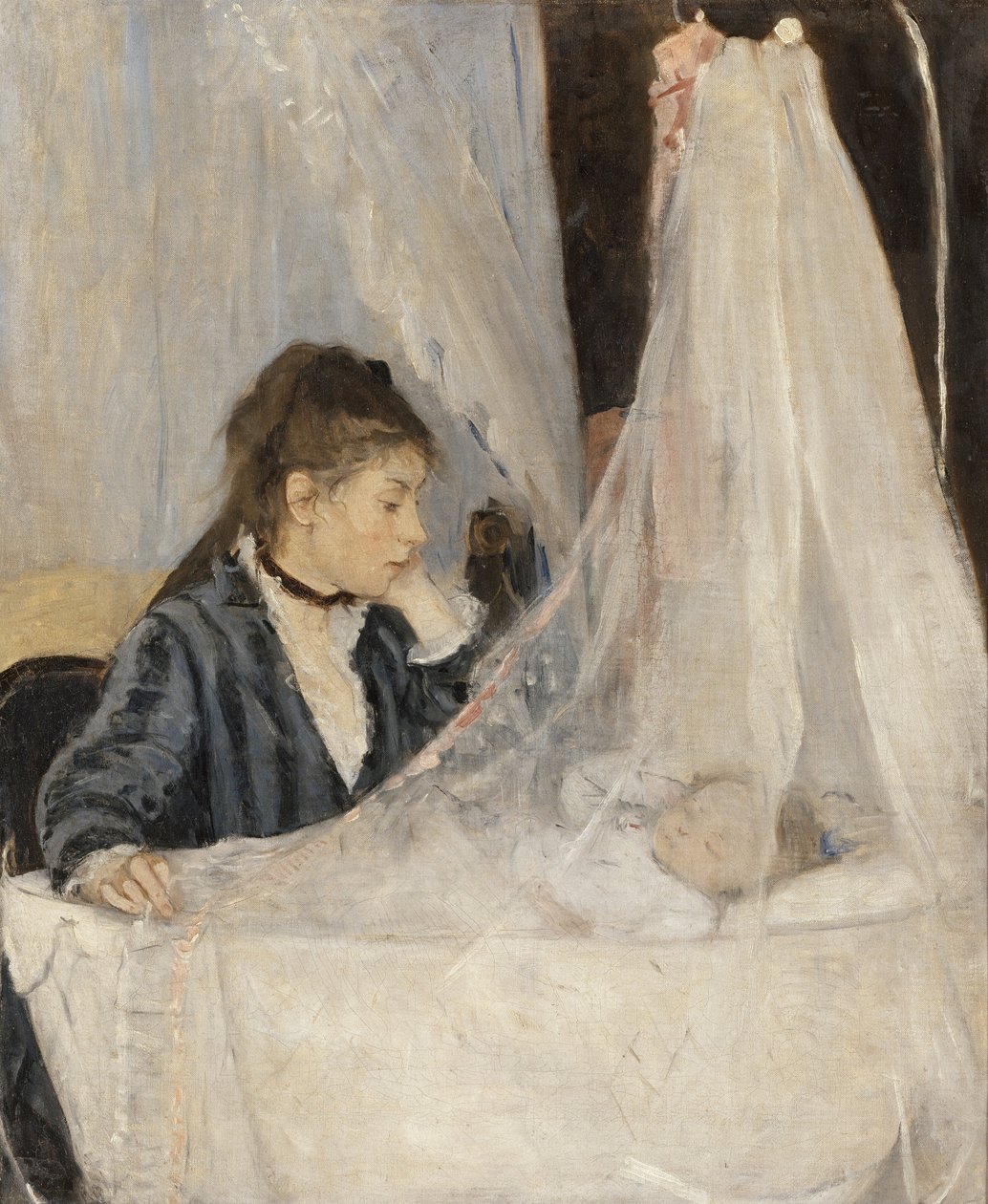 摇篮 作者 贝特·莫里索（Berthe Morisot）