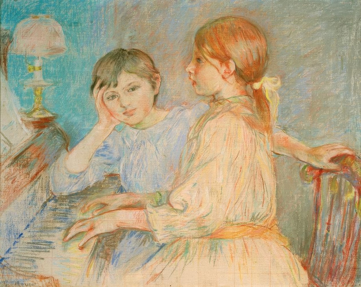 钢琴 作者 贝特·莫里索（Berthe Morisot）