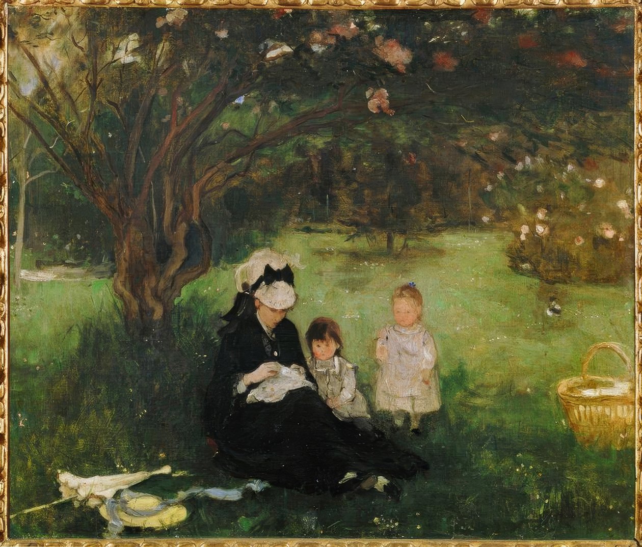 紫丁香在莫里库尔 作者 贝特·莫里索（Berthe Morisot）