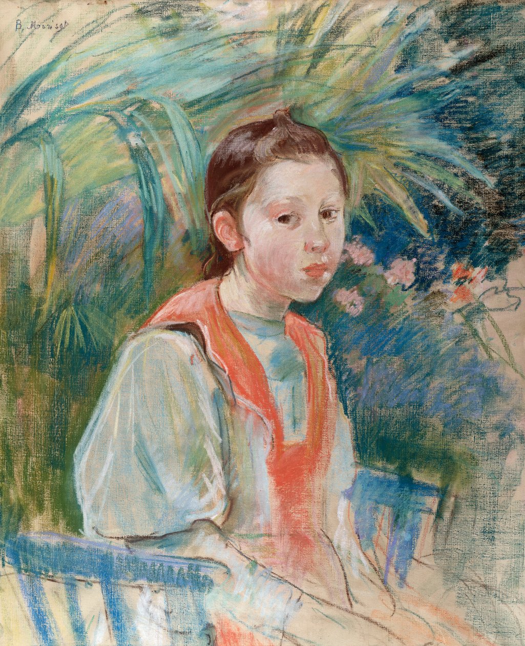 玛特·吉瓦丹（Marthe Givaudan），1892年 作者 贝特·莫里索（Berthe Morisot）