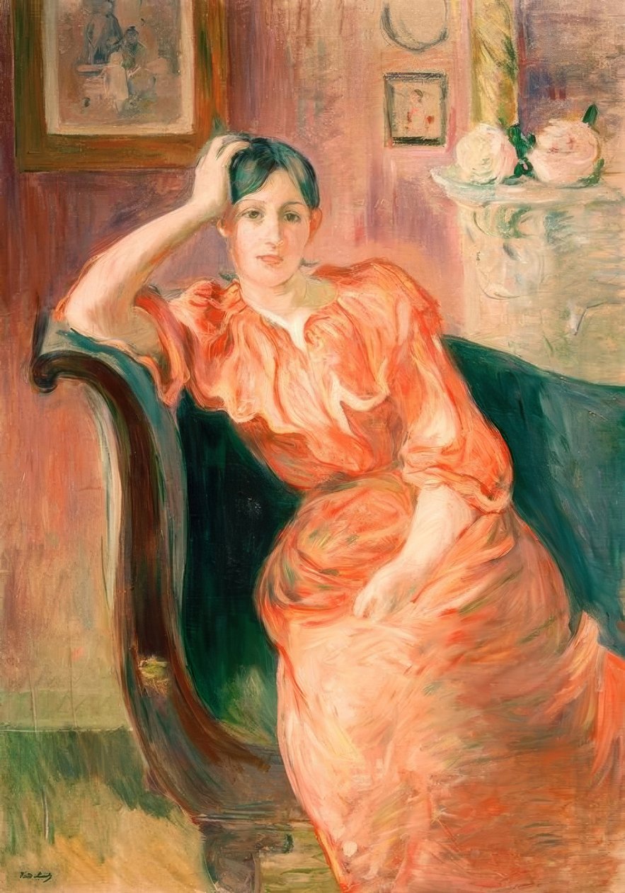 保姆和婴儿 作者 贝特·莫里索（Berthe Morisot）