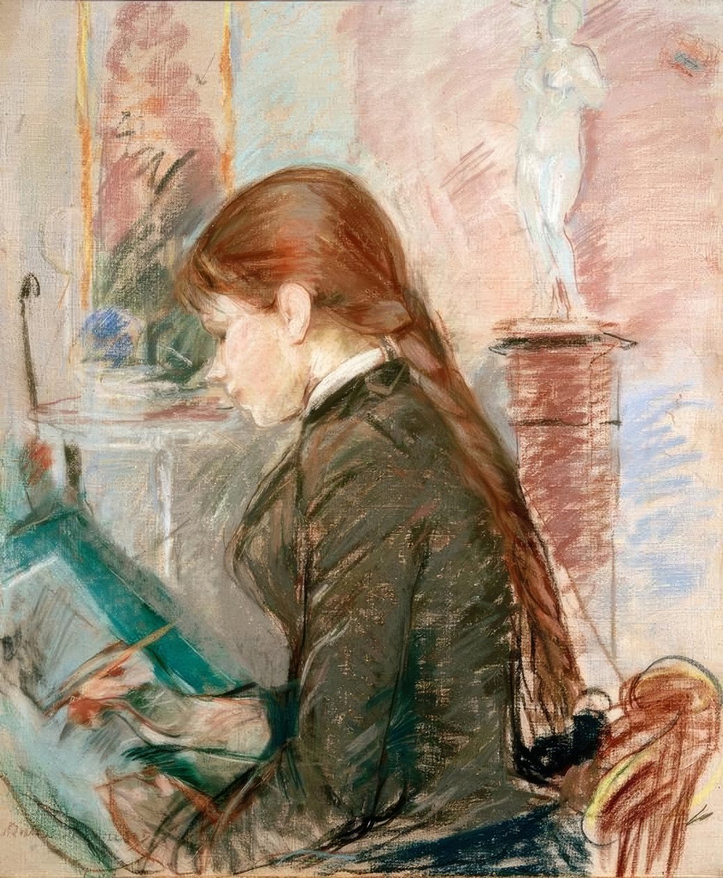保利·戈比拉德（Paule Gobillard）绘画 作者 贝特·莫里索（Berthe Morisot）