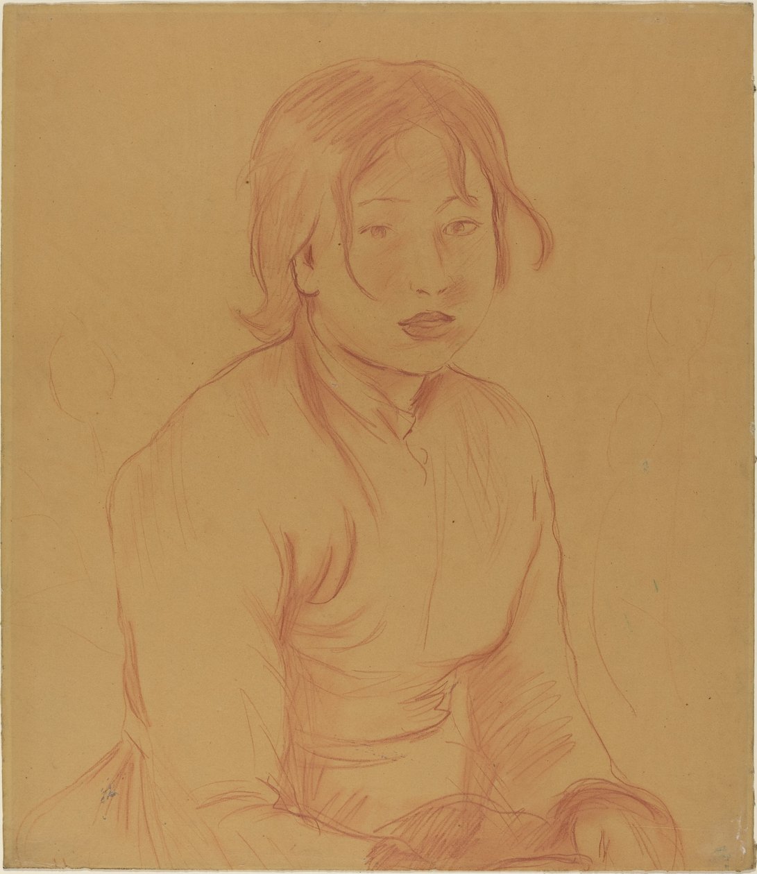 农家女 作者 贝特·莫里索（Berthe Morisot）