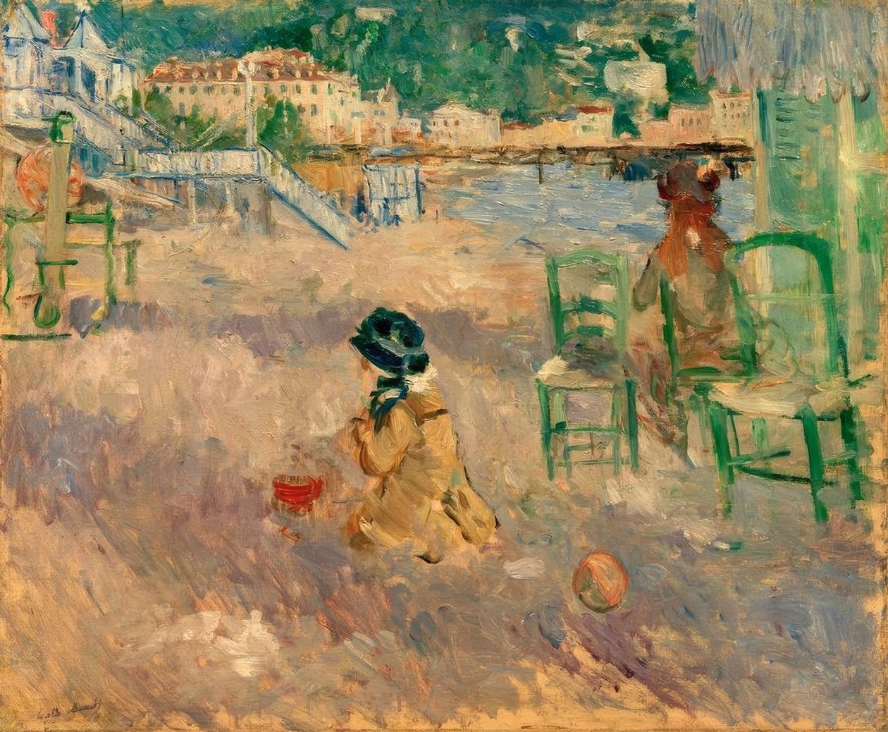 漂亮的海滩 作者 贝特·莫里索（Berthe Morisot）