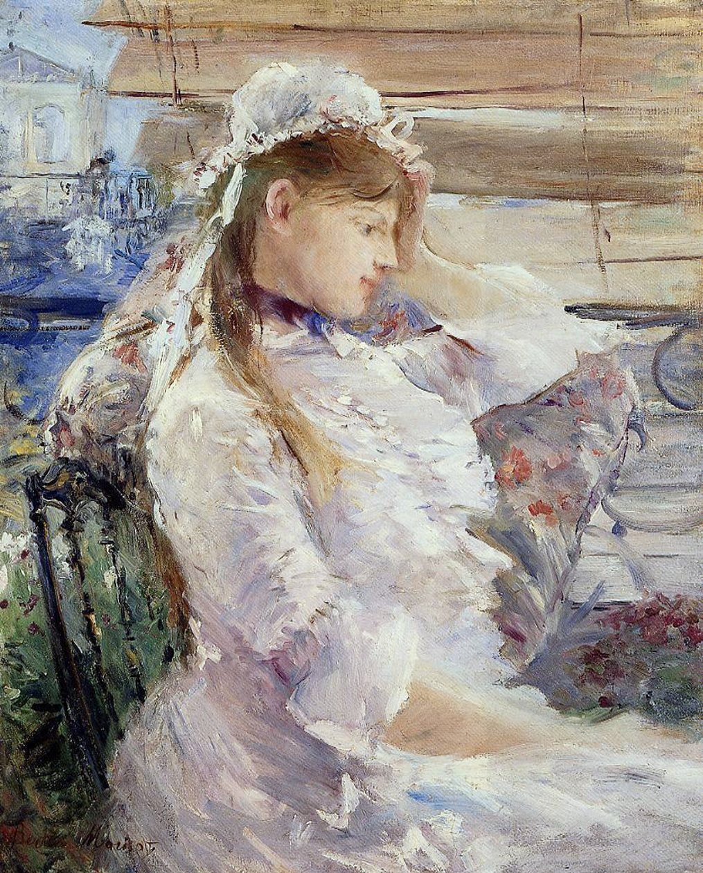 一位坐着的年轻女子的档案 作者 贝特·莫里索（Berthe Morisot）