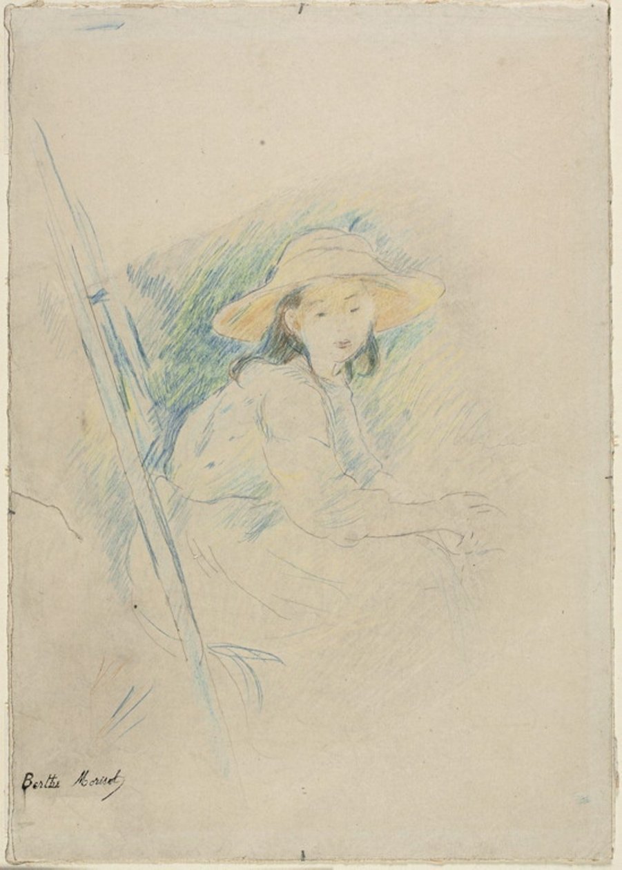 坐着的女孩（朱莉-马奈） 作者 贝特·莫里索（Berthe Morisot）