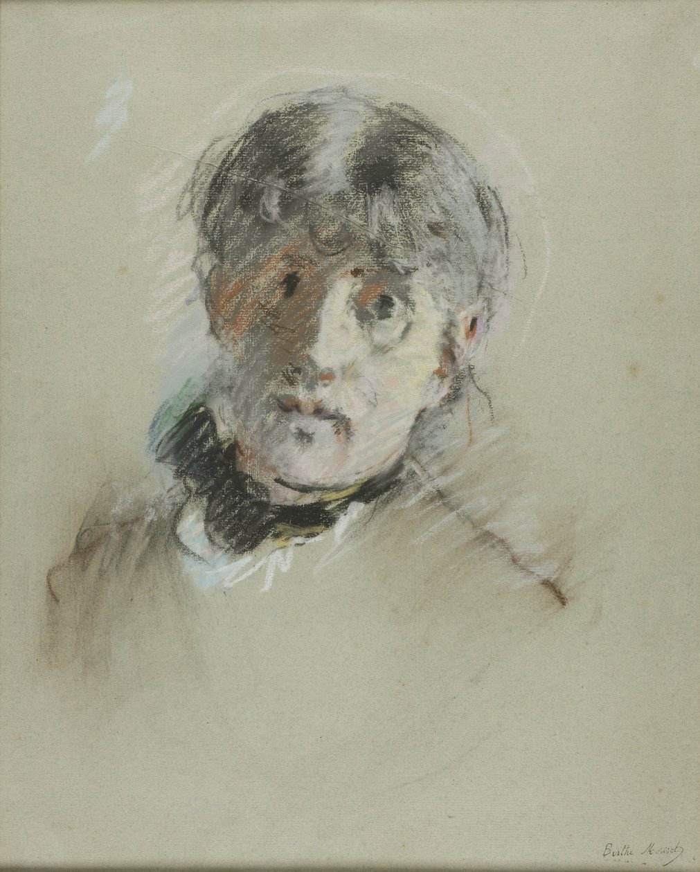 自画像 作者 贝特·莫里索（Berthe Morisot）