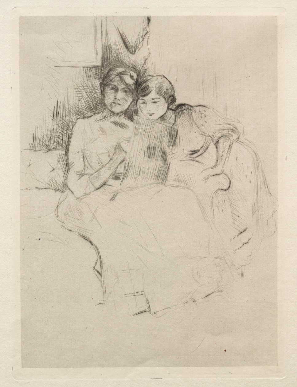 素描。 作者 贝特·莫里索（Berthe Morisot）