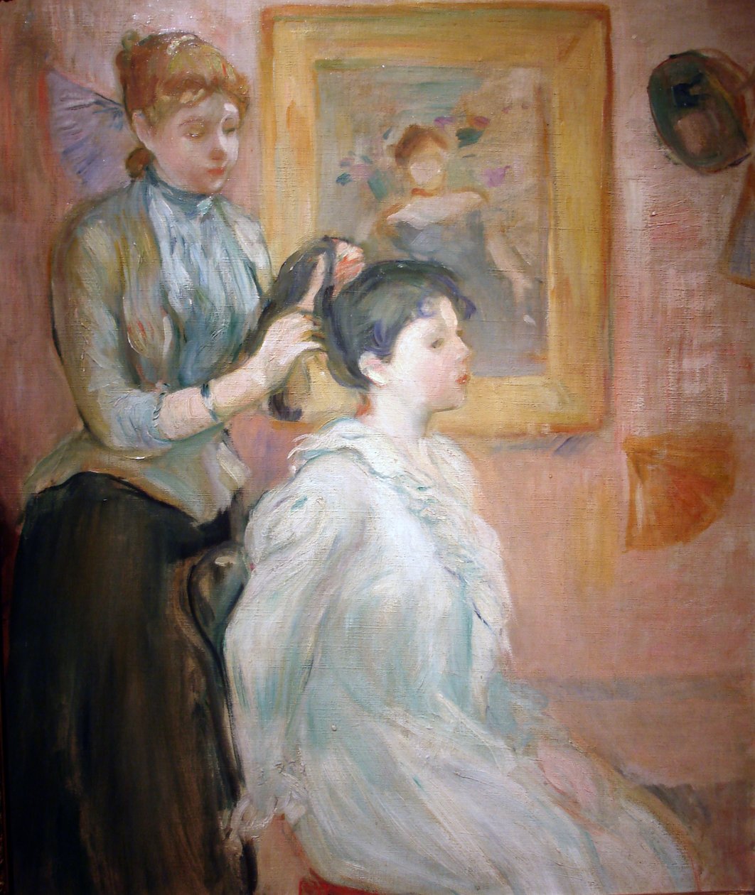 梳妆台（布面油画） 作者 贝特·莫里索（Berthe Morisot）