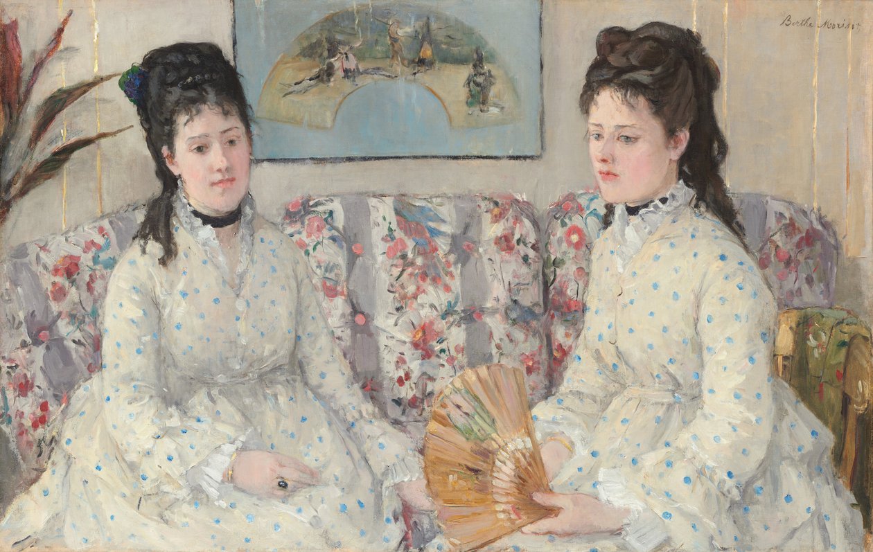 姐妹们，1869年。 作者 贝特·莫里索（Berthe Morisot）
