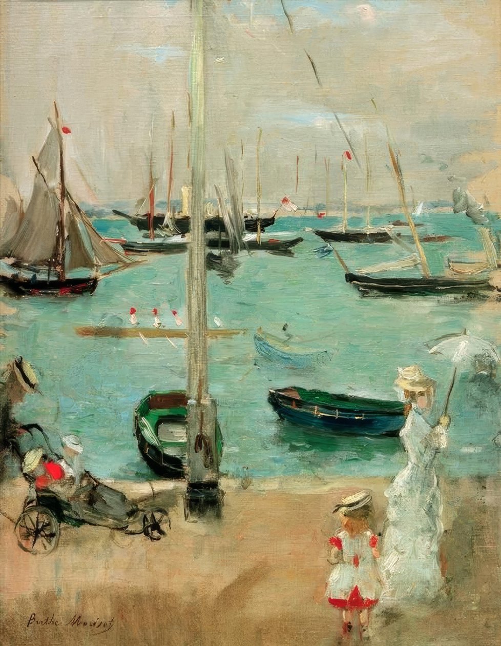 怀特岛西考斯 作者 贝特·莫里索（Berthe Morisot）