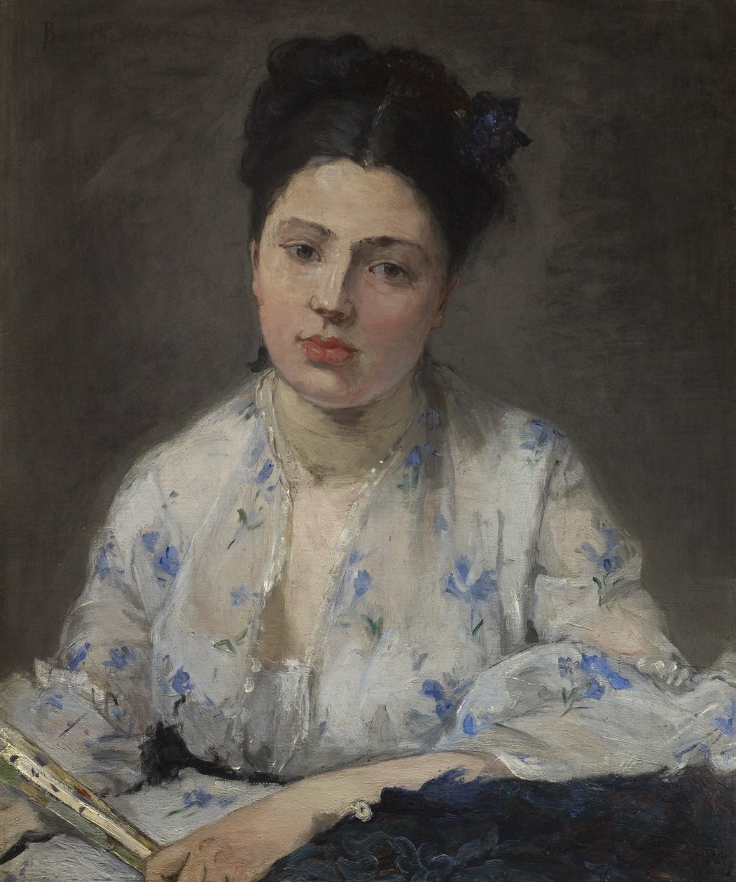 年轻女子1871年 作者 贝特·莫里索（Berthe Morisot）