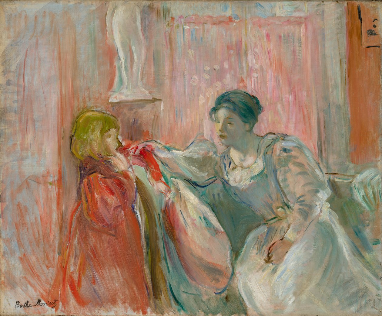 年轻妇女和儿童 作者 贝特·莫里索（Berthe Morisot）