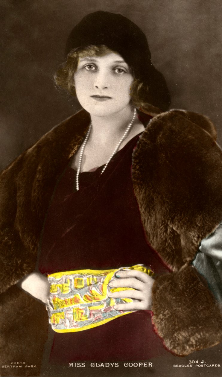 Gladys Cooper 1888-1971，英国女演员，20世纪初。 作者 伯特伦公园