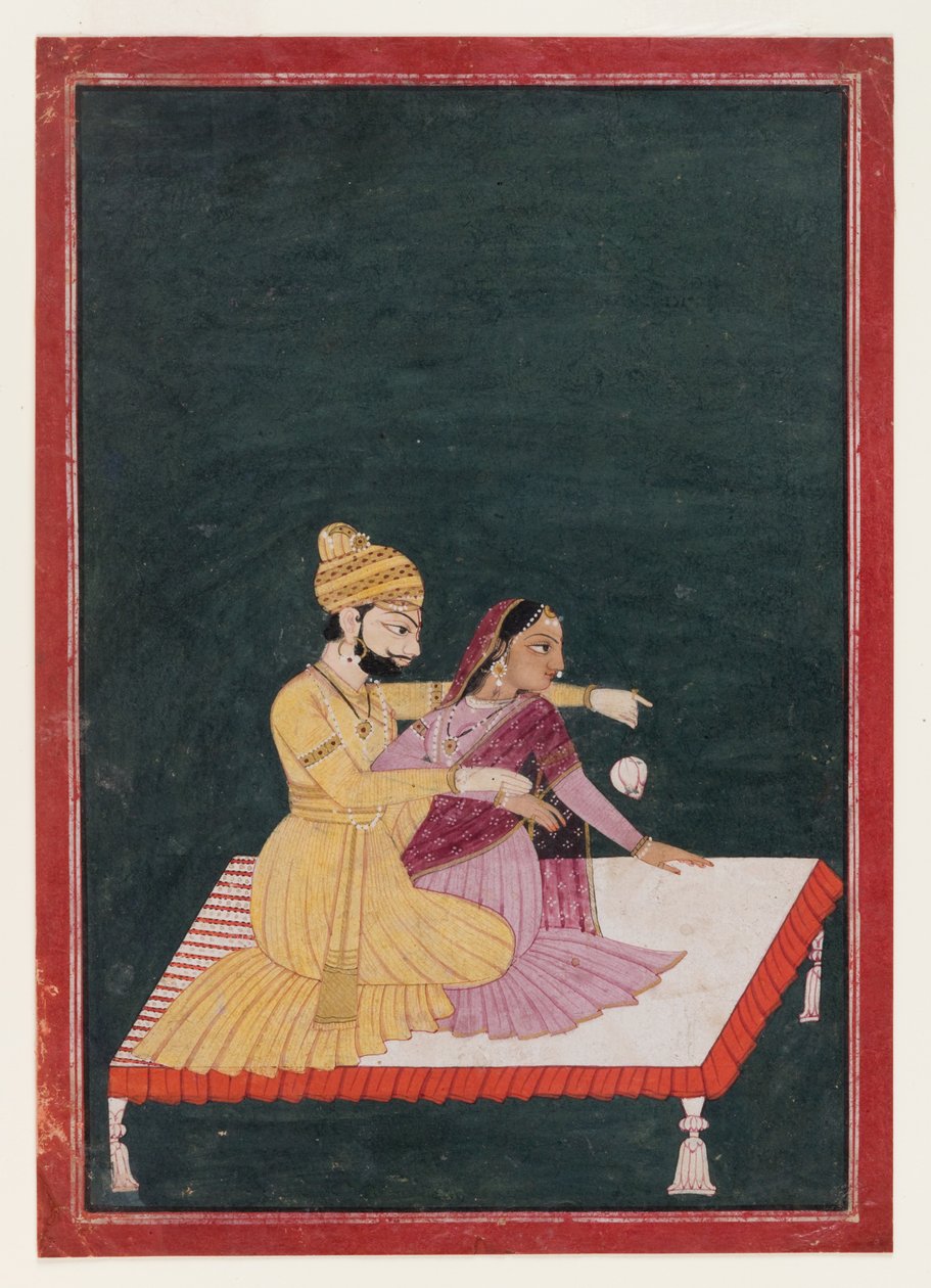 Harsha Hambira Kalyana Raga，1795年之前（wc＆gold on paper） 作者 Bhagvan attr。到Bhagvan attr。到