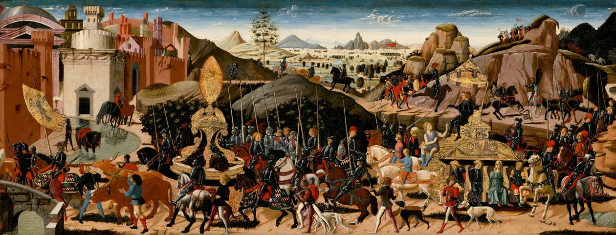 卡米卢的胜利》（The Triumph of Camillus 作者 Biagio d'Antonio 和车间