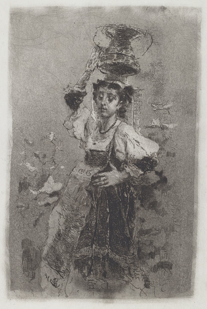 坎帕尼亚[Ciociara]的农妇，1870年代。 作者 比安奇·摩西