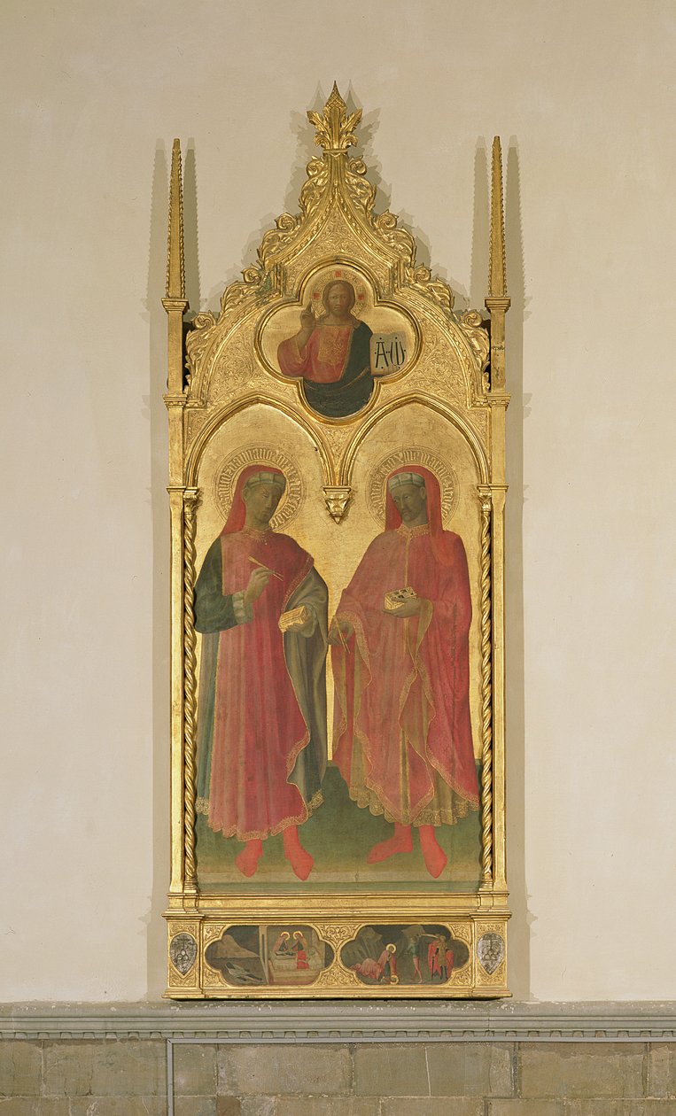 SS。 Cosmas和Damian，1429（面板上的蛋彩画和金箔） 作者 比奇·迪·洛伦佐（Bicci di Lorenzo）