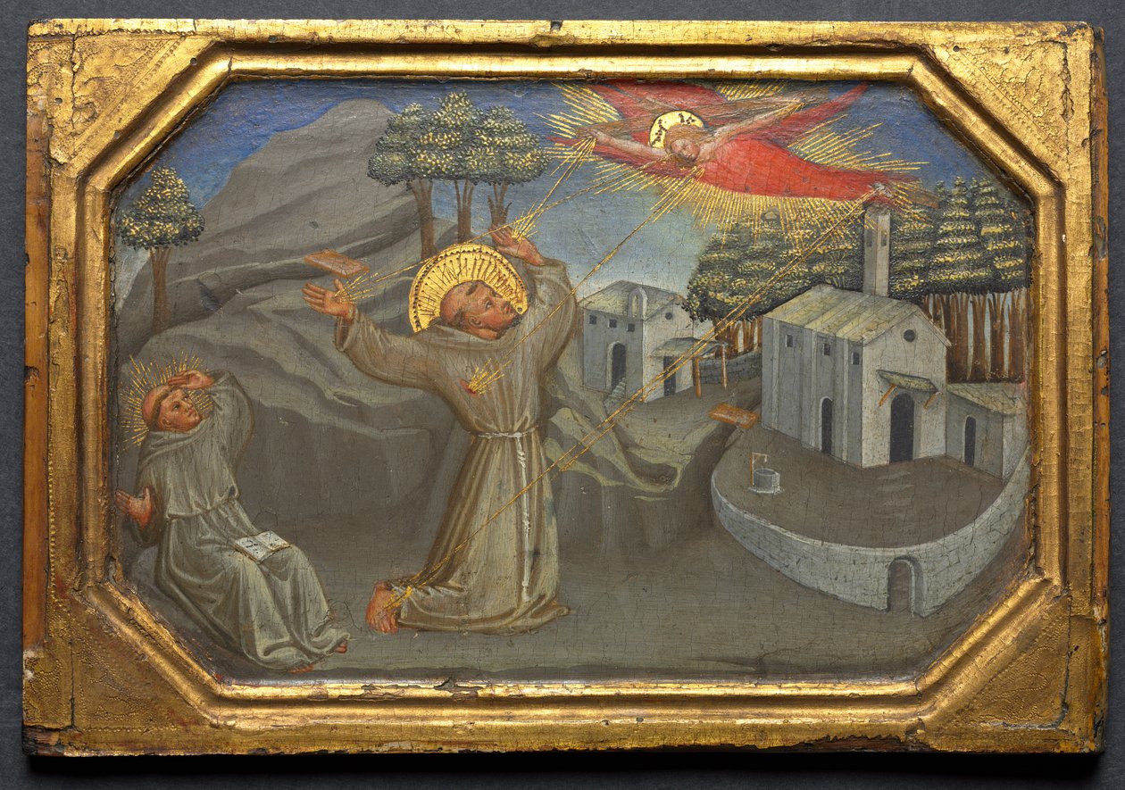 阿西西圣弗朗西斯（St. 1430。 作者 比奇·迪·洛伦佐（Bicci di Lorenzo）