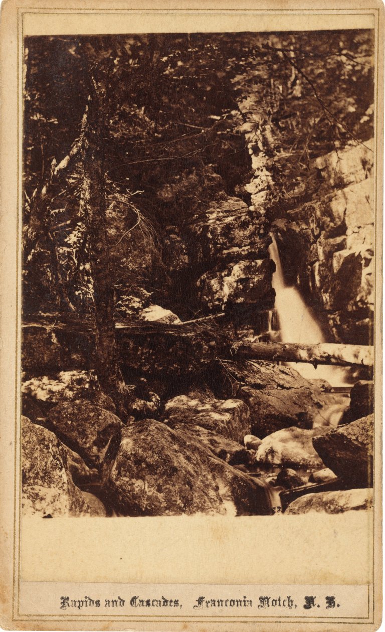 Rapids and Cascades, Franconia Notch, New Hampshire, 1860s. 作者 比尔施塔特兄弟