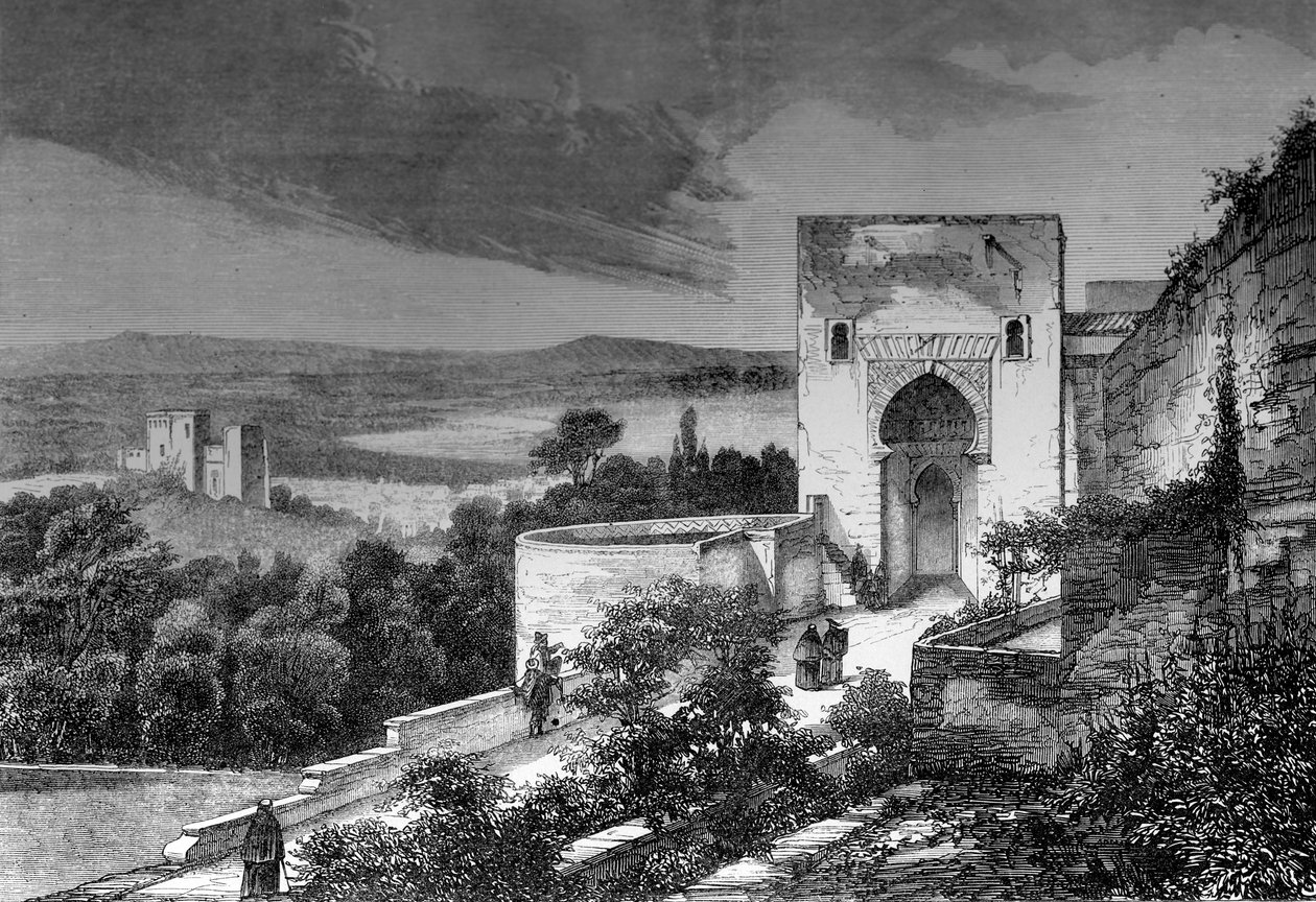 1849年在西班牙科尔多瓦举行的梅斯基塔（Mezquita）。 作者 比森和科塔德