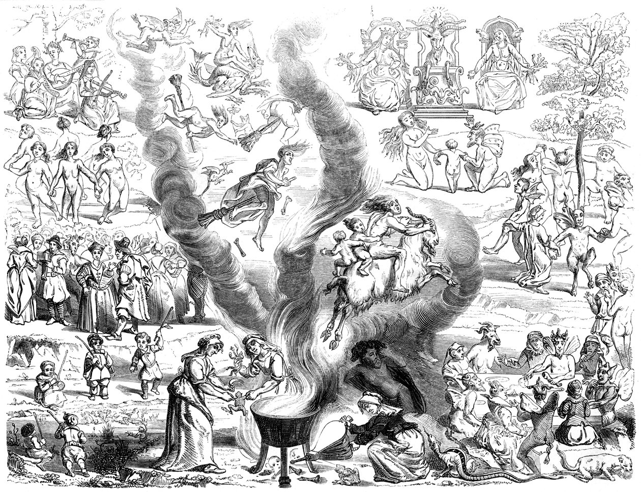 安息日，16世纪1849年。 作者 比森和科塔德