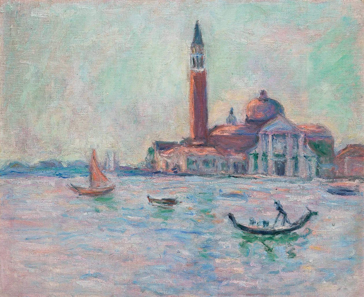 法语：Venise, la Salute 作者 布兰奇·霍斯德德·莫奈